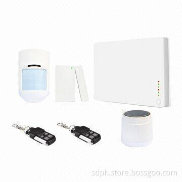 Burglarproof intruder security wireless GSM alarm system with 12 wireless zone